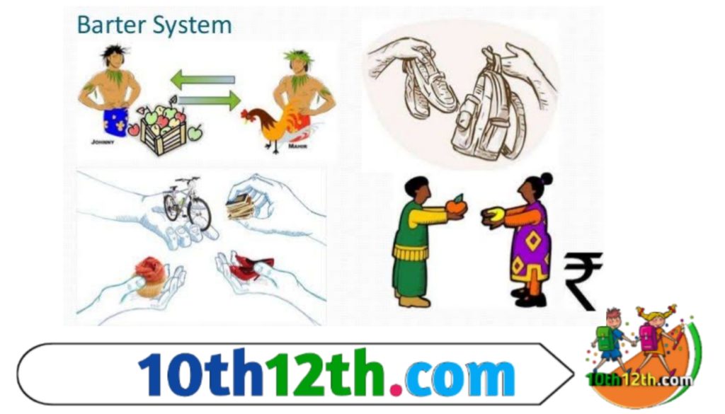 वस्तु विनिमय प्रणाली मैं मनुष्य ऐसे व्यक्तियों को खोजता है जो उनकी अतिरिक्त वस्तु लेकर उसे इच्छित वस्तु दे दे उदाहरण के लिए माना नकुल के पास एक किताब है